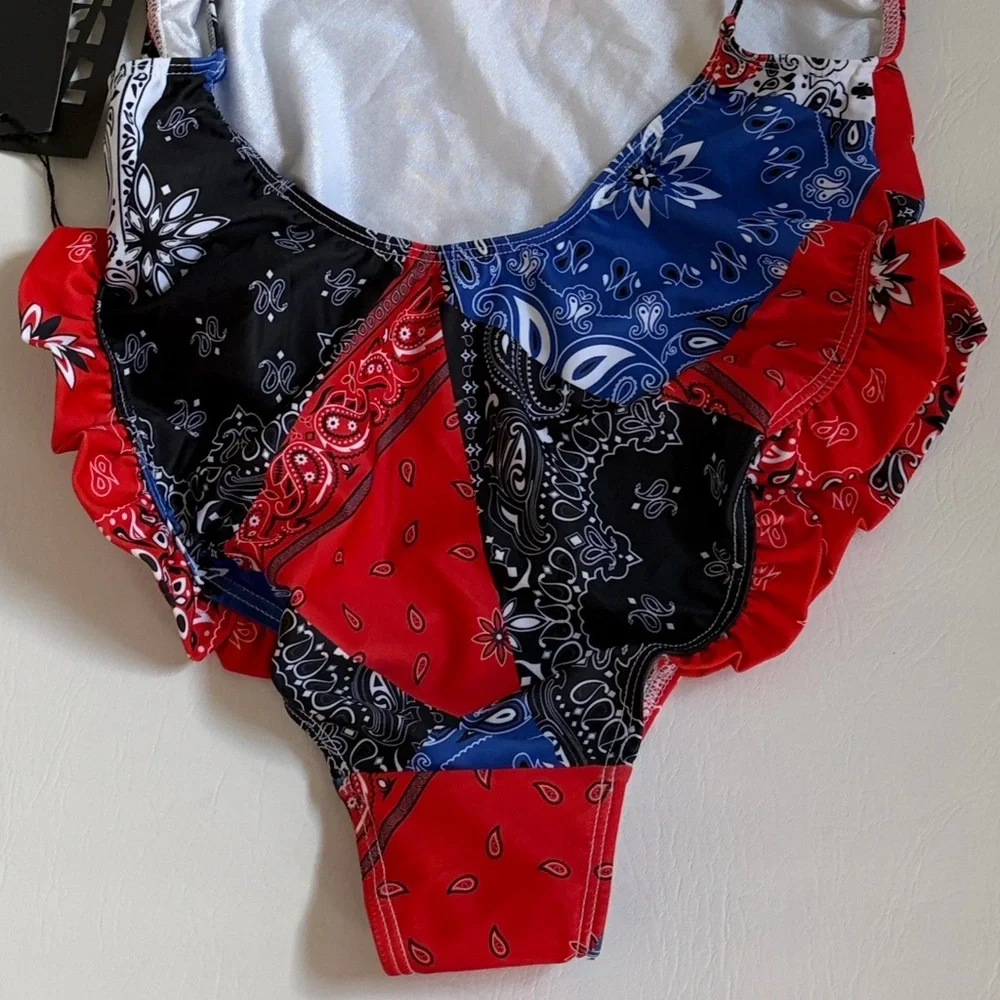 Jaded London Frill Cami Swimsuit One Piece Swimsuit NWT size 10
